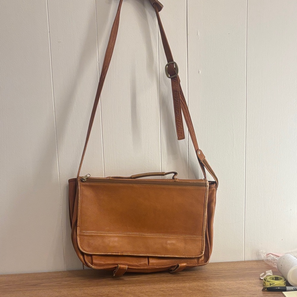 Tan Leather Men's Bag